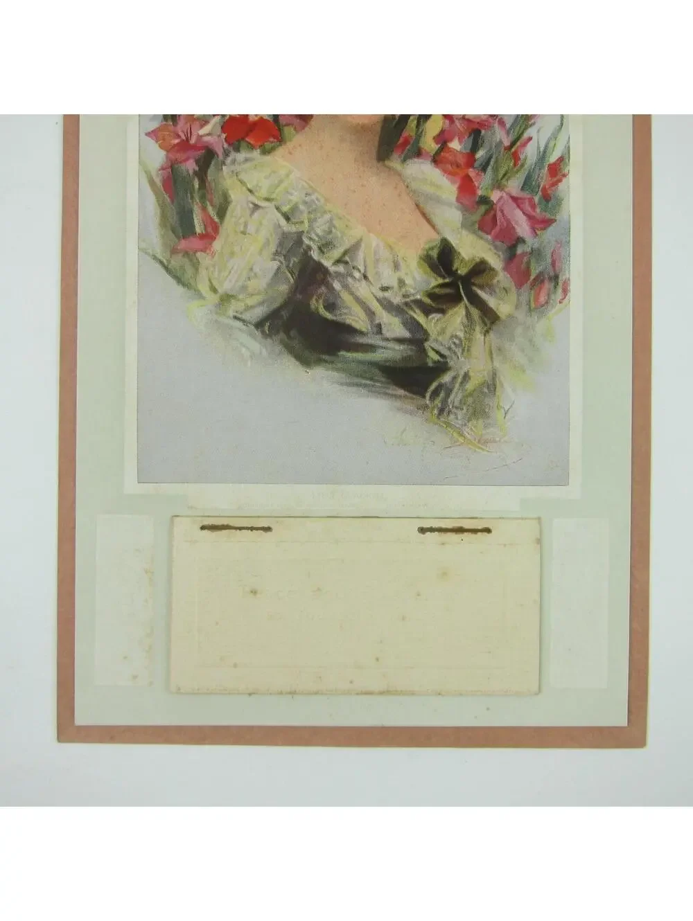1918 Advertising Calendar Victorian Woman FW Ulmer Groceries Ft. Recovery Ohio
